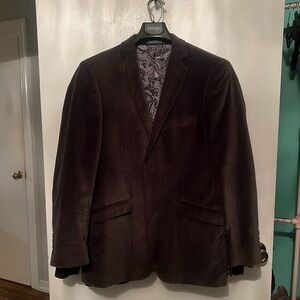 Gray velvet blazer. Size 38R